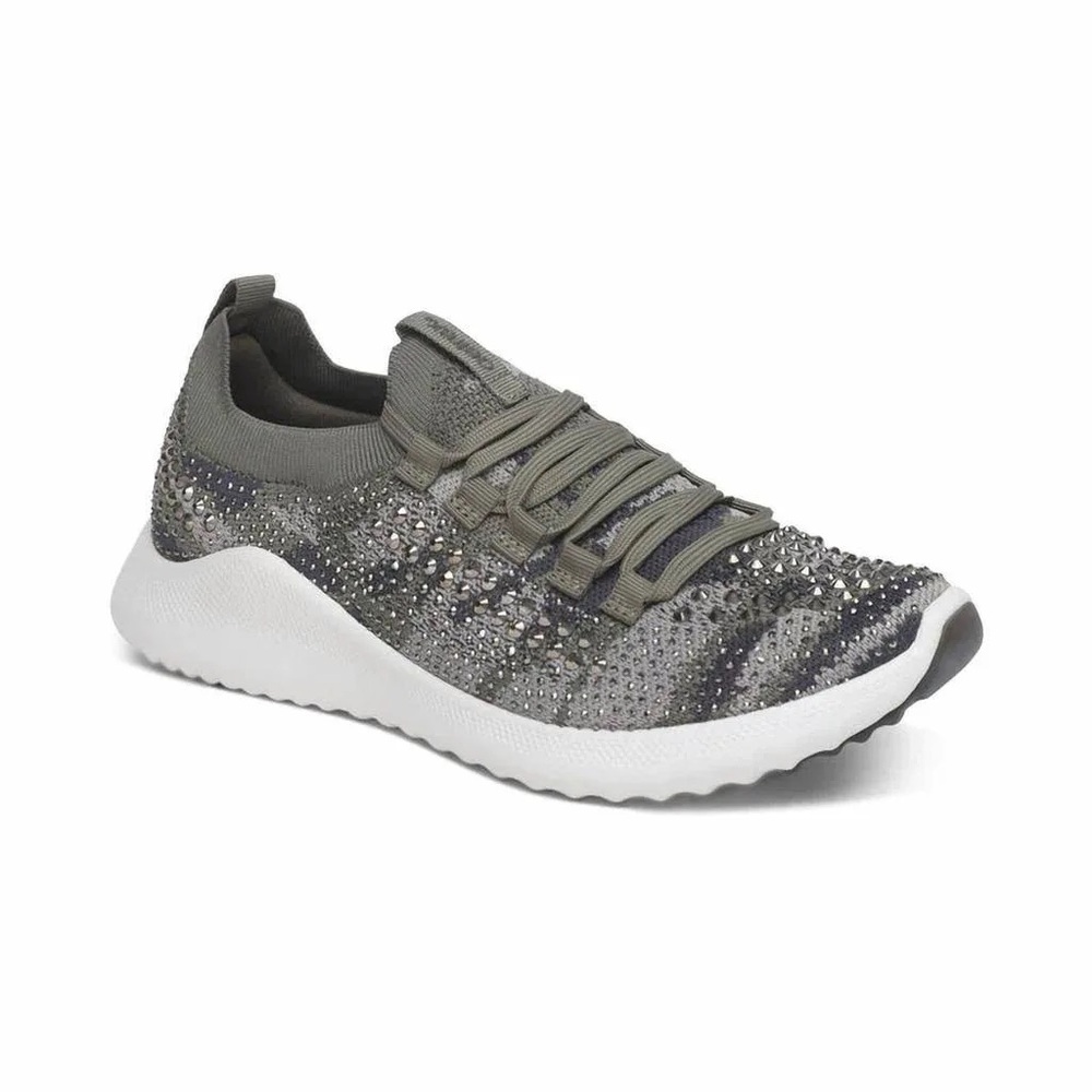 Aetrex Camo Sparkling Knit Women's Sneakers